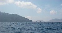Graciosa and the Estrecho del Rio ahead
