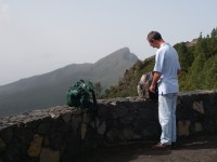 Looking across to Pico Bejanado from the pass