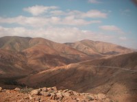 The road to Betancuria