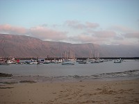 Calheta de Sebo and the clifs of Lanzarote