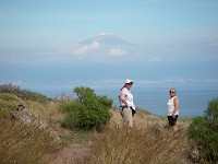 Jill, Kathy and Mt Teide