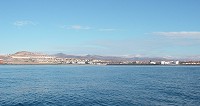 Calm seas off Puerto Castillo