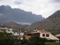 'The crater rim behind Los Llanos