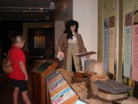 Kathy in the 'Madeira Story' museum