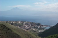 San Sebastian from the Valle Gran Rey road
